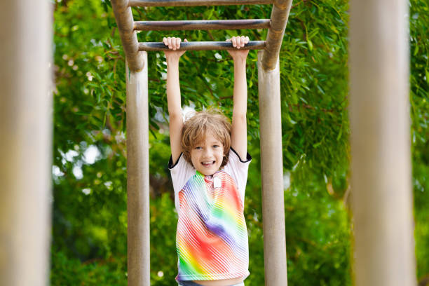 istock Child on playground. Active kid in school yard. 2191204089