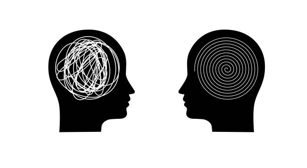 istock Two heads of a person with the opposite mindset. 2191205214