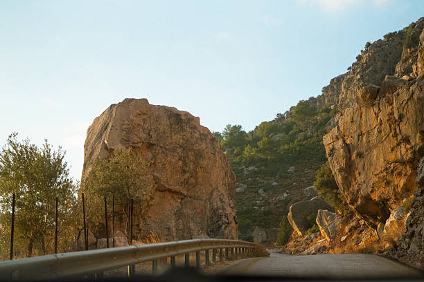 Serpentine along the mountains in Fethiye, Turkiye