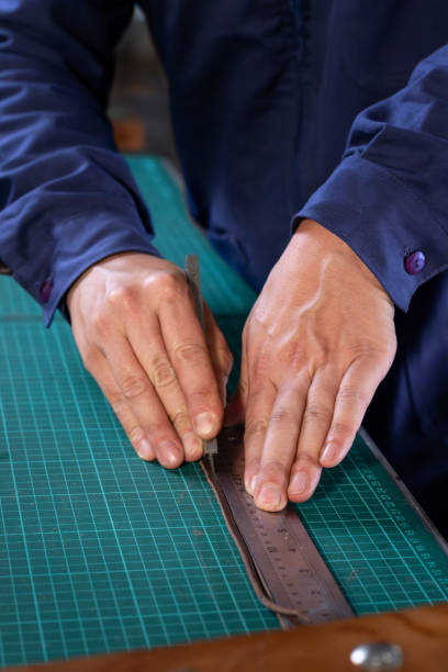 istock Professional leather cutting by craftsmen 2191220389