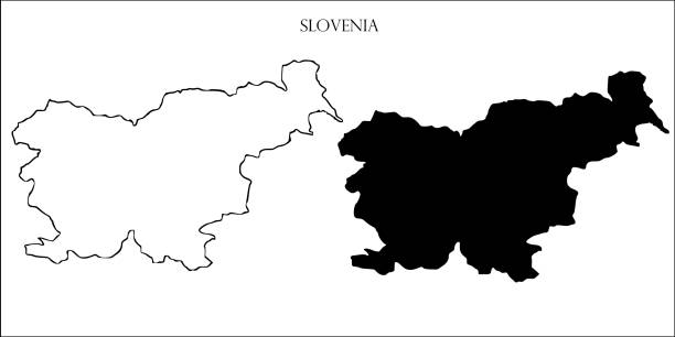 Slovenia Blank Map, Slovenia Map Outline