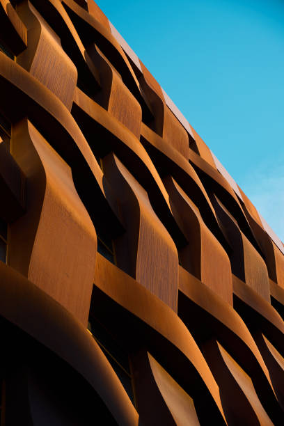 istock Innovative and Unique Architectonic Design Featuring Intricate Woven Metal Patterns 2191226348