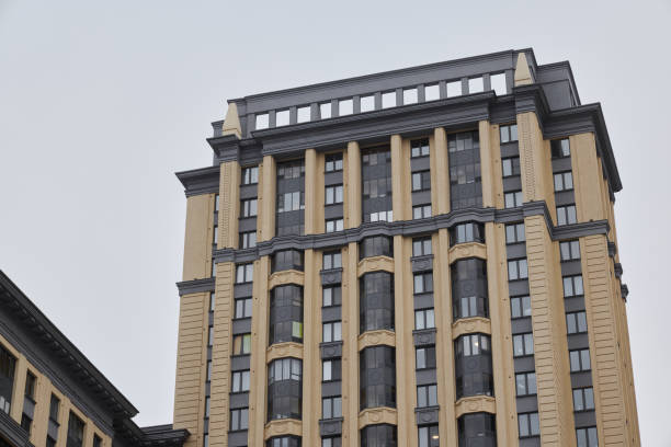 istock The Elegant Architectural Design of a Remarkably Tall Building with Unique Features 2191231124