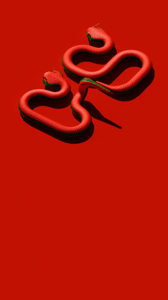 istock 2025 Chinese New Year Of Snake Vertical Composition Right View 3D Render Illustration 2191238220