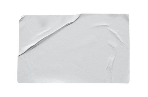istock Paper sticker label isolated on white background 2191238987
