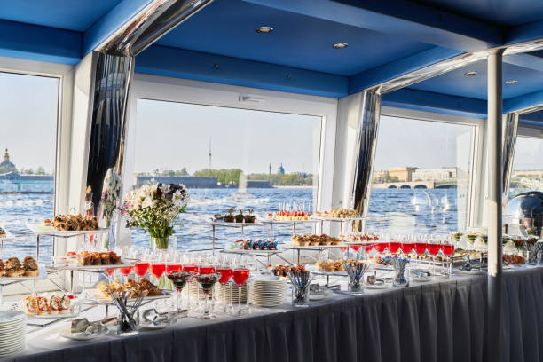 istock An Elegant Party Buffet featuring a Scenic Water View for a truly memorable experience 2191239981