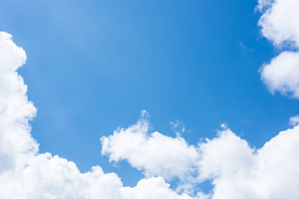 istock Beautiful blue sky with white clouds. Nature background 2191240114