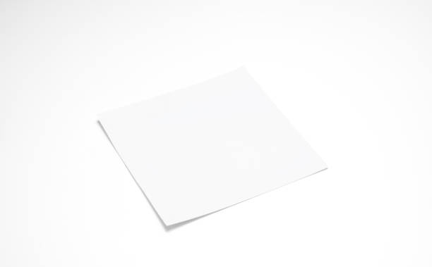 istock Piece of note paper isolated. White note paper office business. 2191249698