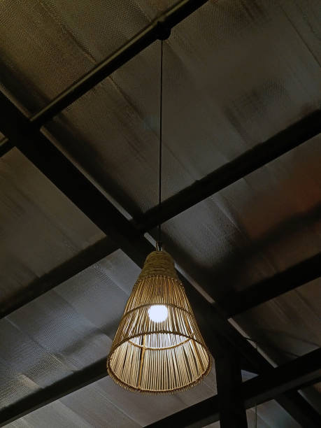 istock hanging lamp made of bamboo 2191251389