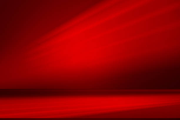 istock Wall interior background, studio and backdrops show products.with shadow from window color red . background for text insertion and presentation product 2191255251