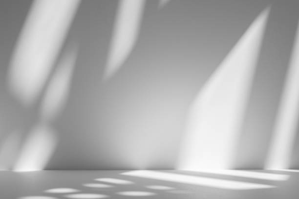 istock Wall interior background, studio and backdrops show products.with shadow from window color white . background for text insertion and presentation product 2191255349