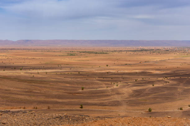 Desert valley in the Moroccan countryside near the Atlas Mountains