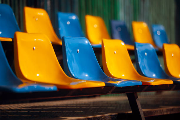 istock Empty Seats on a Sports Field ready for Fans to Arrive 2191258402
