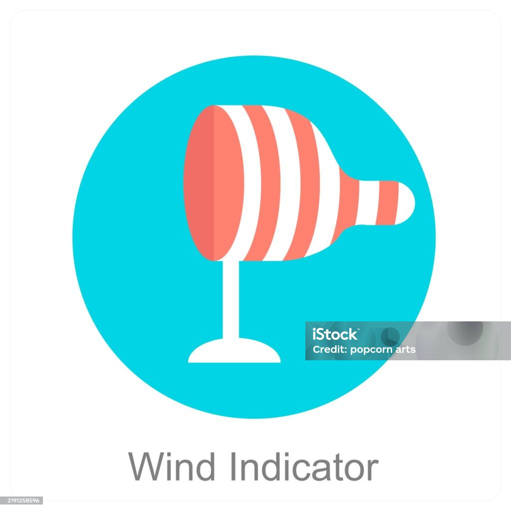 Wind Indactor Wind Indicator Stock Illustration - Download Image Now - Blowing ...