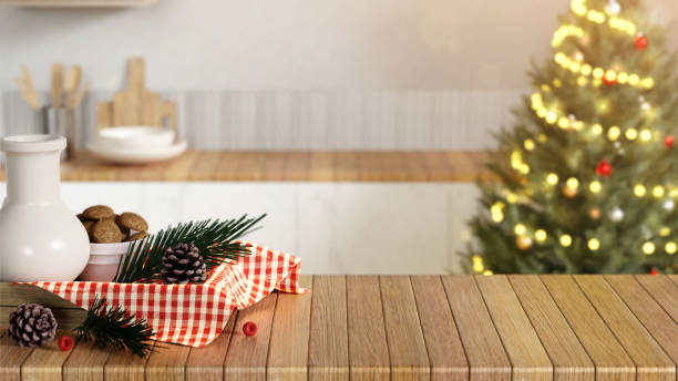 istock Holiday Baking with Milk, Cookies, and Christmas Glow 3D Render. 2191262350