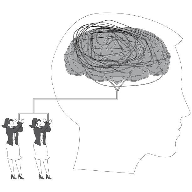 istock Foolish or ignorant, religious, ideology controlled, brainwashed, made to believe, mentally ill or psychologically sick, a bunch of businesswomen's brains wired by a giant's brain 2191263075