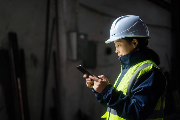 istock asian female engineer using digital tablet in factory 2191263375