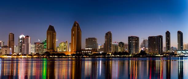 istock San Diego skyline viewed from Coronado with comet Neowise in the sky 2191265406