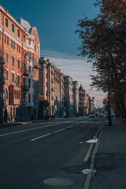istock Street with Historical Buildings in Soft Evening Light 2191269815