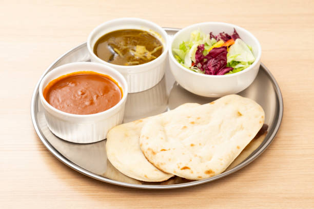 istock Curry and naan lunch plate. 2191270277