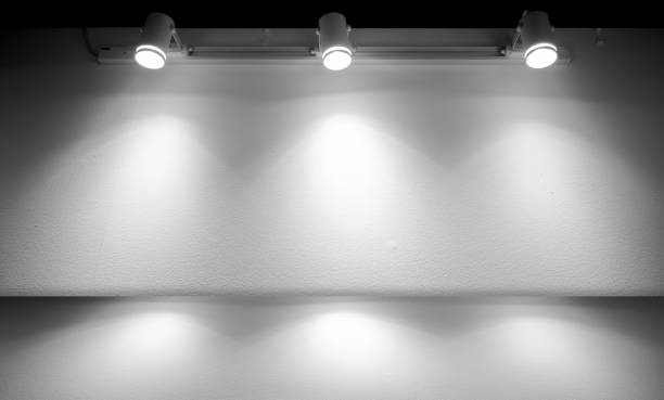 istock Stage or cement floor and three spotlights with white lights 2191270900