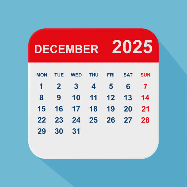 istock December 2025 calendar. Calendar planner design template. Week starts on Monday. Business vector illustration. 2191271910