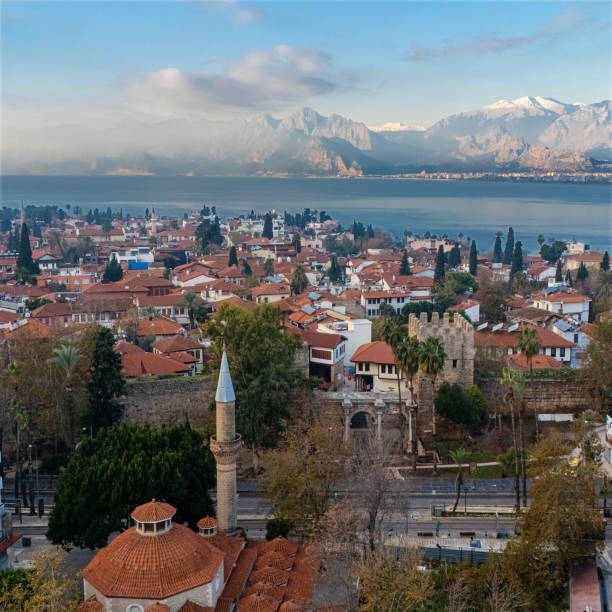 istock Hadrian's Gate and Old Town Antalya, Aerial View 2191276549