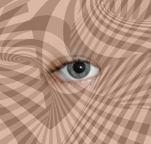 istock Geometric art collage with female eye closeup 2191278369