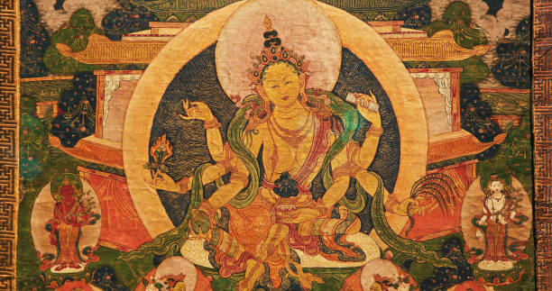istock Goddess Chundhaa. This Work Depicts Chundhaa, Deity Related To Buddhist Mysticism Whose Powers Include Elimination Of Epidemics And Other Diseases. She Also Purifies Negative Karma. This 200-year-old Gum-tempera Painting On Cloth, Is Thangka, From Nepal 2191279378