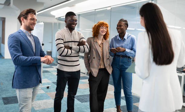 istock A woman leading the meeting with his presentation 2191280619