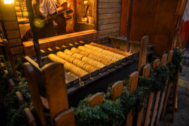 German sausages on a grill