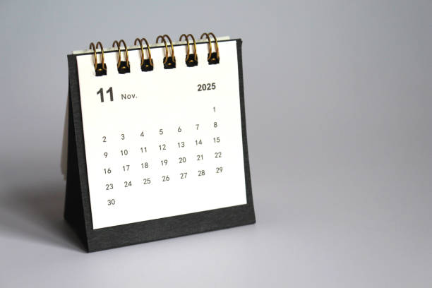 istock new year 2025 desk calendar white background 2191287997