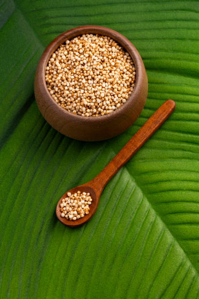 istock Amaranthus - Bowl and spoon filled with amaranth seed pops. 2191297254