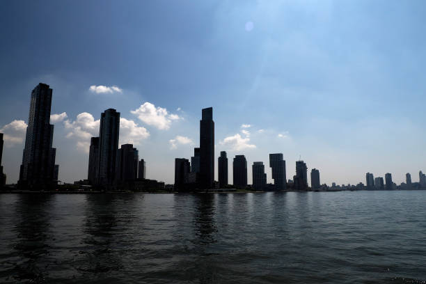 new york Queens view from East river boat cruise