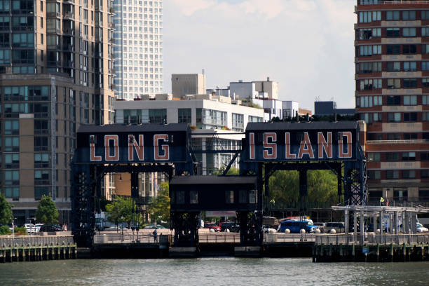 istock Long Island ferry terminal new york Queens view from East river 2191302442