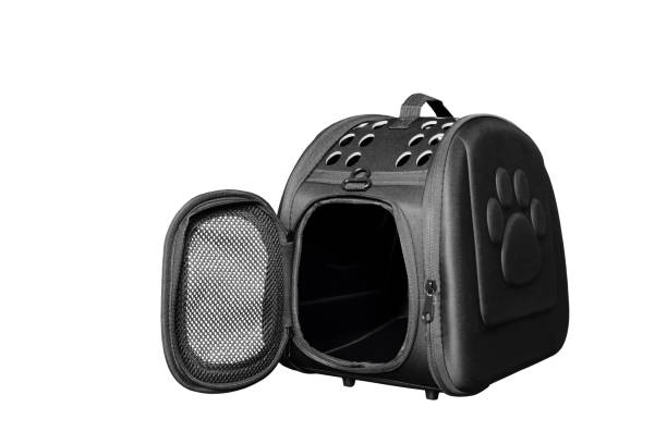istock Pet carrier designed for safe and comfortable travel, featuring a spacious interior and breathable mesh openings 2191305916