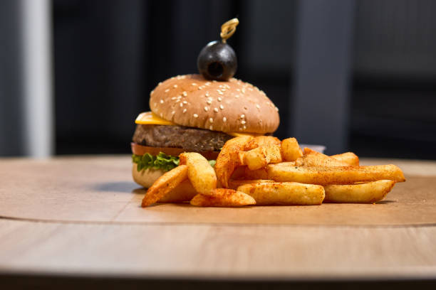 istock Classic Cheeseburger with Fries 2191306594