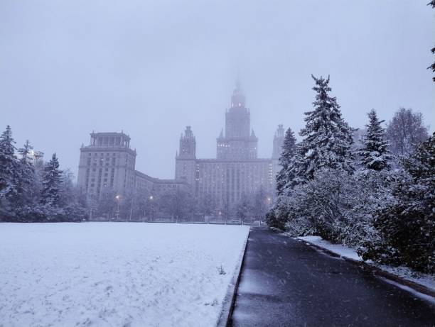 istock Lomonosov Moscow State University in a Snowstorm 2191307580