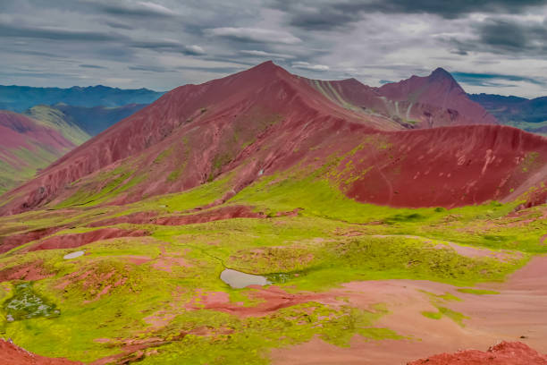 istock Red valley mountains near to Rainbow mountain Vinicunca in Peru 2191308499