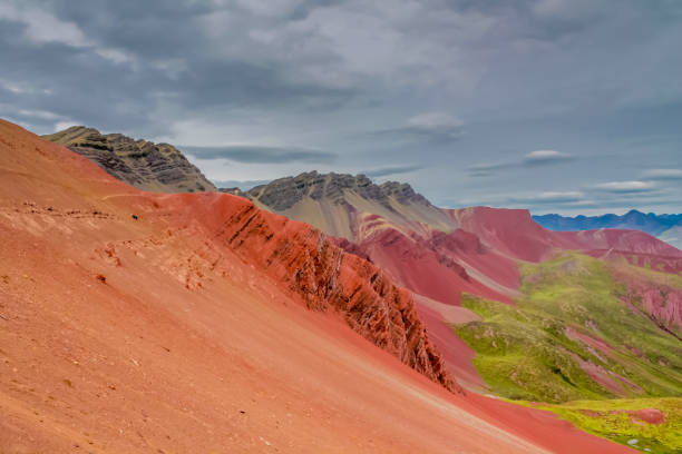 istock Red valley mountains near to Rainbow mountain Vinicunca in Peru 2191308965
