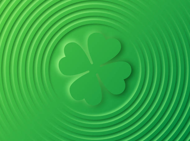 istock St. Patrick's Day Clover Shamrock Green Ripple 3D Ridge Background 2191313590