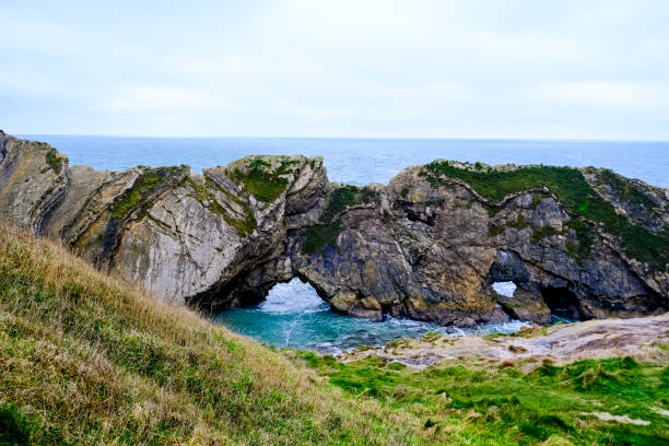 istock Jurassic coast view in Dorset at winter time. Cold winter day 2191321638