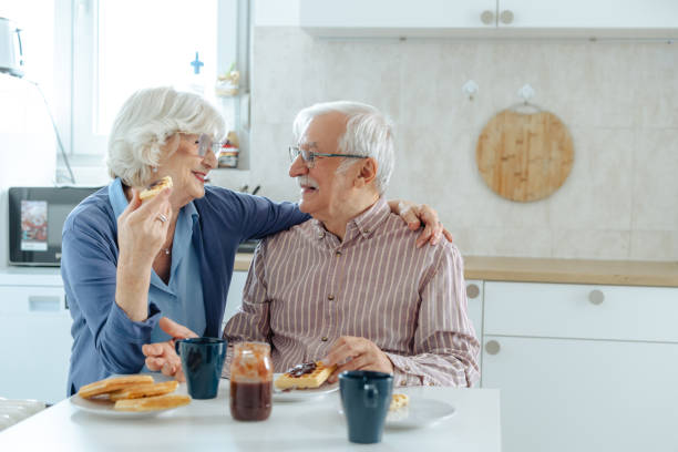 istock Happy seniors in the kitchen 2191322554