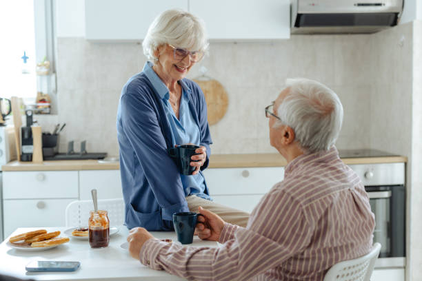 istock Happy seniors in the kitchen 2191322723