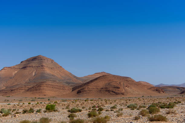 Desert valley in the Moroccan countryside near the Atlas Mountains