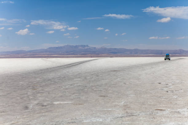 istock Car driving in Salar de Uyuni 2191327686