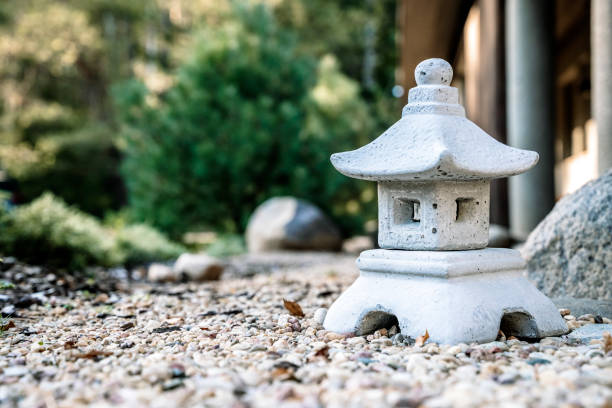 istock Zen garden lantern. Asian nature relax design 2191329229