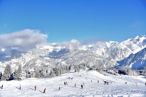 istock Courchevel ski resort by winter 2191329897
