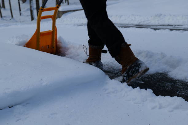 istock Winter Scene Snow Removal Shoveling Snow Snow Storm 2191335865
