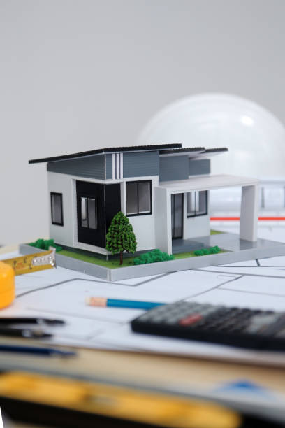 istock Architects, engineers, contractors working in the office with blueprints, inspection engineers Work analysis for architectural plan, construction project sketch, focus, business construction concept. 2191344649